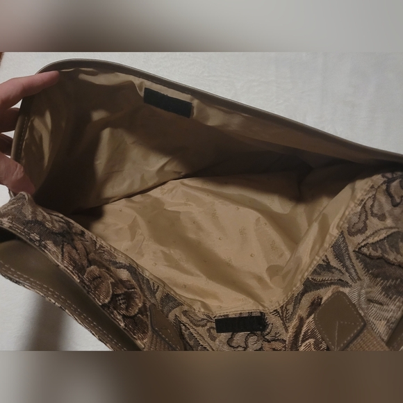 Diane Von Furstenburg Vintage 80s Floral Tapestry Tote Weekend Shoulder Bag - Picture 12 of 16